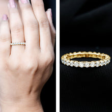 Load image into Gallery viewer, Brilliant Cut Moissanite Eternity Wedding Ring for Women