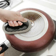 Load image into Gallery viewer, Magic Emery Sponge Brush Wipe Eraser Cleaner Kitchen Bath Rust Strong Decontamination Cleaning Tools With Handle Household Tools