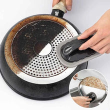 Load image into Gallery viewer, Magic Emery Sponge Brush Wipe Eraser Cleaner Kitchen Bath Rust Strong Decontamination Cleaning Tools With Handle Household Tools