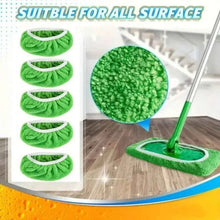 Load image into Gallery viewer, Eco-Friendly Mop Cover Set – 6-Pack Washable Flat Mop Pads for Dusting, Wet Mopping & Pet Hair Pickup, Reusable Alternative to