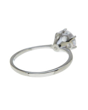 Load image into Gallery viewer, Sterling Silver Solitaire Cubic Zirconia Promise Ring