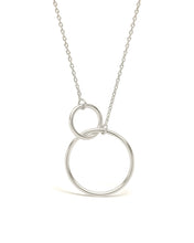 Load image into Gallery viewer, Sterling Silver Interlocking Open Circle Pendant