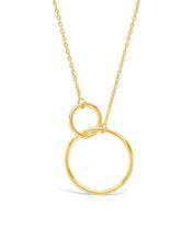 Load image into Gallery viewer, Sterling Silver Interlocking Open Circle Pendant