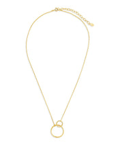 Load image into Gallery viewer, Sterling Silver Interlocking Open Circle Pendant