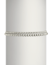 Load image into Gallery viewer, Sterling Silver Beaded Stretch Bracelet Sets