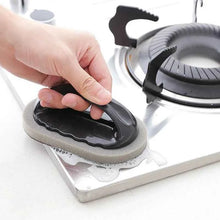 Load image into Gallery viewer, Magic Emery Sponge Brush Wipe Eraser Cleaner Kitchen Bath Rust Strong Decontamination Cleaning Tools With Handle Household Tools