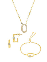 Load image into Gallery viewer, Pave CZ Carabiner Lock Necklace Bundle