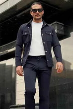 Load image into Gallery viewer, The Luxe Jacket (NAVY)
