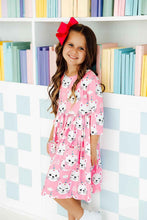 Load image into Gallery viewer, Unicorn Kitties 3/4 Sleeve Pocket Twirl Dress