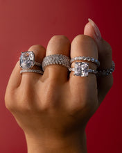 Load image into Gallery viewer, Sterling Silver Yvonne CZ Stacking Ring