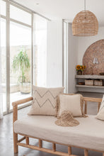Load image into Gallery viewer, Gaia Hand Stitched Cotton Throw Pillow
