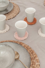 Load image into Gallery viewer, Kera Sunrise Macrame Coaster Set