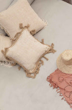 Load image into Gallery viewer, Gaia Hand Stitched Cotton Throw Pillow