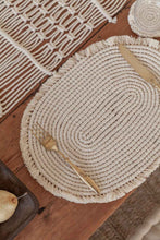 Load image into Gallery viewer, Organic Cotton Macrame Placemat