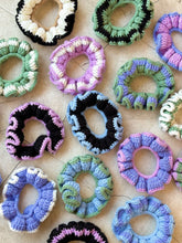 Load image into Gallery viewer, Cotton Crochet Scrunchie Assorted Set of 3