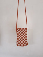 Load image into Gallery viewer, Checkered Crochet Phone Sling Bag