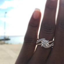 Load image into Gallery viewer, Crystal Decorated Wedding Ring