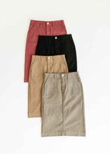Load image into Gallery viewer, Erica Cotton Twill Midi Skirt - FINAL SALE