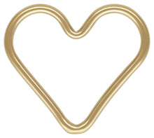 Load image into Gallery viewer, Heart Jump Ring for Permanent Jewelry, Gold-Filled