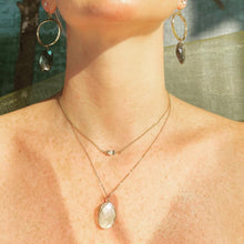 Load image into Gallery viewer, Labradorite Hoop earrings