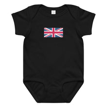 Load image into Gallery viewer, Union Jack Baby Bodysuit Onesie | 100% combed cotton jersey