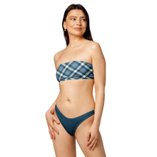 Load image into Gallery viewer, Cheeky Check Bandeau Bikini Set
