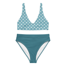 Load image into Gallery viewer, Light Blue Polkadot Bikini
