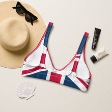 Load image into Gallery viewer, Union Jack Back Bikini Top | Union Jack on the Back | Removable Padding