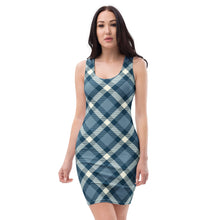 Load image into Gallery viewer, Cheeky Check Fitted Bodycon Dress