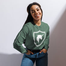 Load image into Gallery viewer, British Unicorn Shield | Garment-dyed Long-Sleeve Shirt