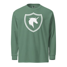 Load image into Gallery viewer, British Unicorn Shield | Garment-dyed Long-Sleeve Shirt