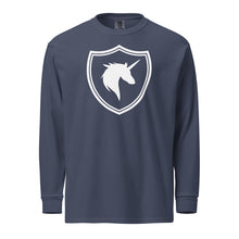 Load image into Gallery viewer, British Unicorn Shield | Garment-dyed Long-Sleeve Shirt