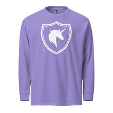 Load image into Gallery viewer, British Unicorn Shield | Garment-dyed Long-Sleeve Shirt