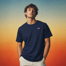 Load image into Gallery viewer, Embroidered Union Jack Tee | Left Chest