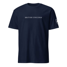Load image into Gallery viewer, British Unicorn Tee with Shield on Sleeve