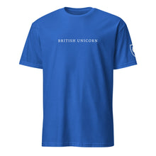 Load image into Gallery viewer, British Unicorn Tee with Shield on Sleeve