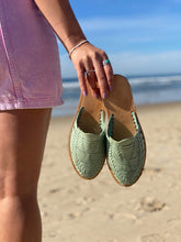 Load image into Gallery viewer, Marbella Huarache Slip-On Teal - DON GREAT