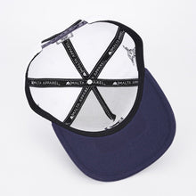 Load image into Gallery viewer, ‘7’ Premium SnapBack - White/Navy - DON GREAT
