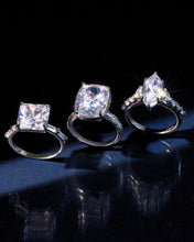 Load image into Gallery viewer, Sterling Silver Elongated Cushion Cocktail Ring