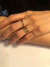 Load image into Gallery viewer, Hammered Stacking ring: 14k Gold Fill or Sterling silver