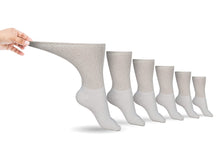 Load image into Gallery viewer, Men's Cotton Diabetic Crew Socks (6 Pair) - DON GREAT