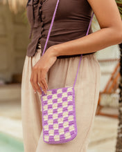 Load image into Gallery viewer, Checkered Crochet Phone Sling Bag