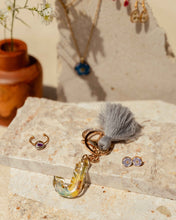 Load image into Gallery viewer, Wildflower Letter Keychain