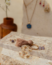 Load image into Gallery viewer, Wildflower Letter Keychain