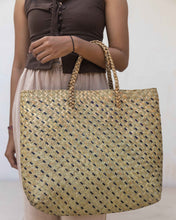 Load image into Gallery viewer, Cove Rattan Beach Tote Bag