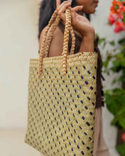 Load image into Gallery viewer, Cove Rattan Beach Tote Bag