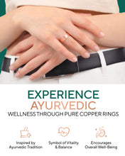 Load image into Gallery viewer, Pure Copper Rings – Hammered (6mm)
