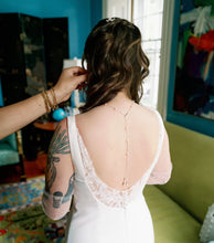 Load image into Gallery viewer, The Jillian Pearl spacer necklace with optional back detail

