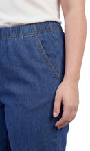 Load image into Gallery viewer, Women's Lightweight Pull-On Denim Jeans with Elastic Waist – Relaxed Fit Stretch Jeans for Casual Everyday Wear
