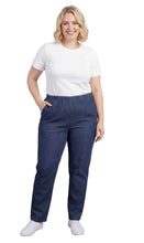 Load image into Gallery viewer, Women's Lightweight Pull-On Denim Jeans with Elastic Waist – Relaxed Fit Stretch Jeans for Casual Everyday Wear
